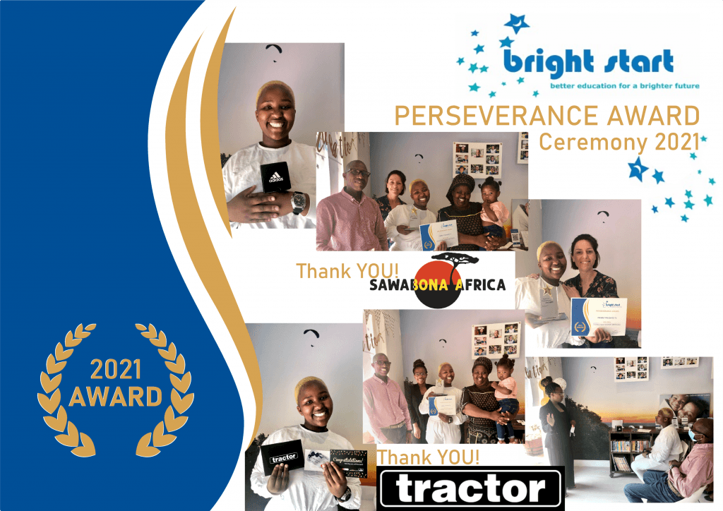 Bright Start 2021 Perseverance award