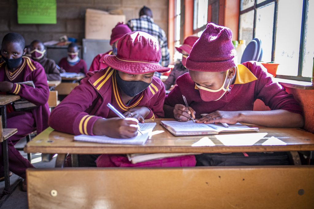 Help Lesotho children in class